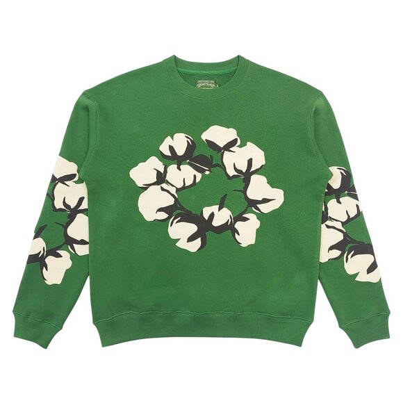 Denim Tears x CPFM Cactus Tears Crewneck Sweatshirt Green - Picture 1 of 3